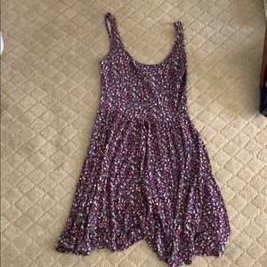 purple flowered American eagle dress